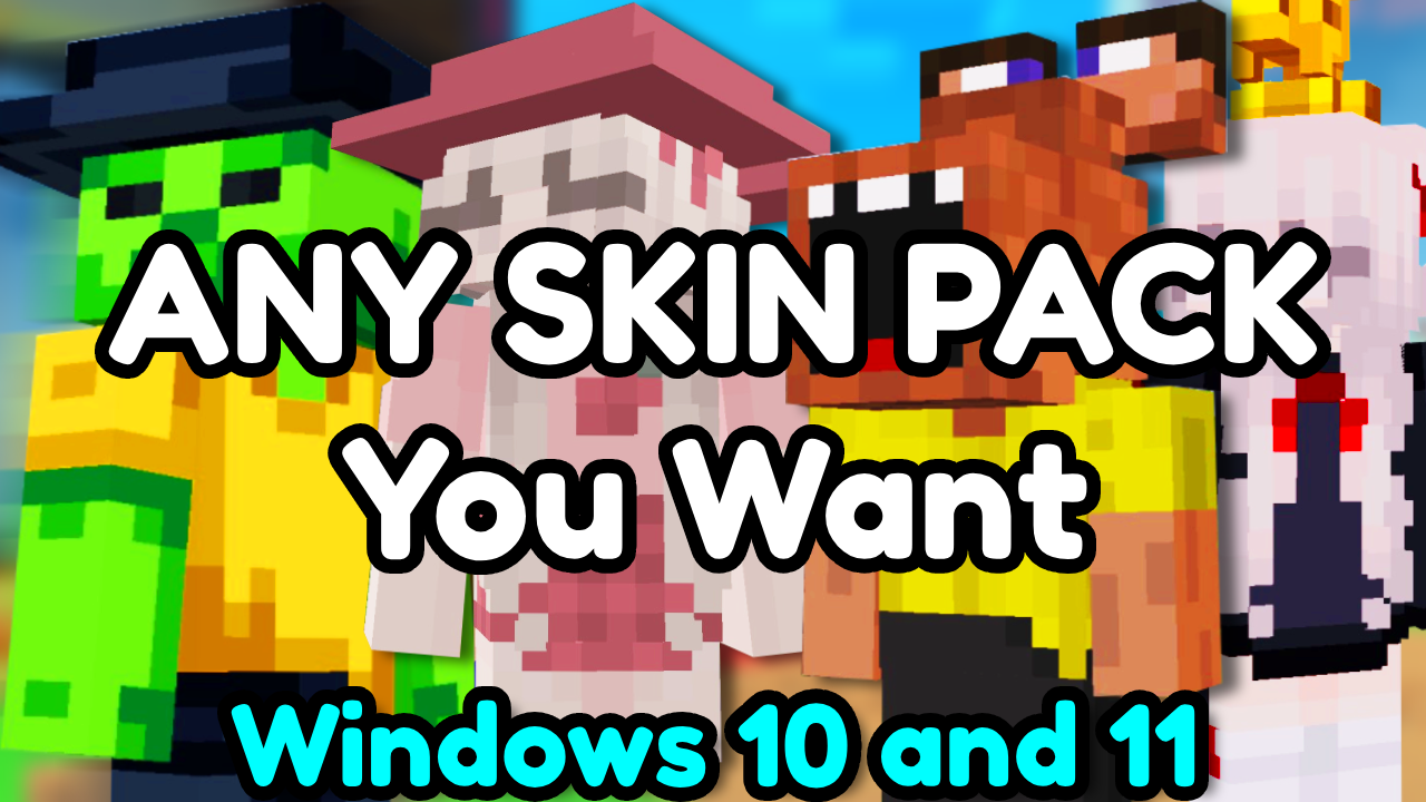 Ultimate Minecraft Skinpack Tutorial Takes 1-2 mins to Import any Skin