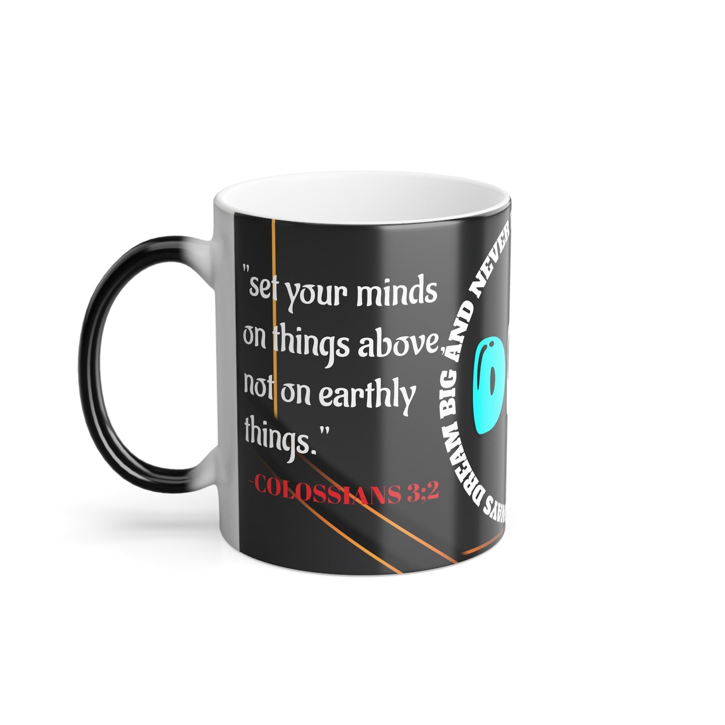 Color Morphing Motivational Mug, Inspirational Gift for Dreamers, Change with Heat, Perfect for Coffee Lovers, Unique Present