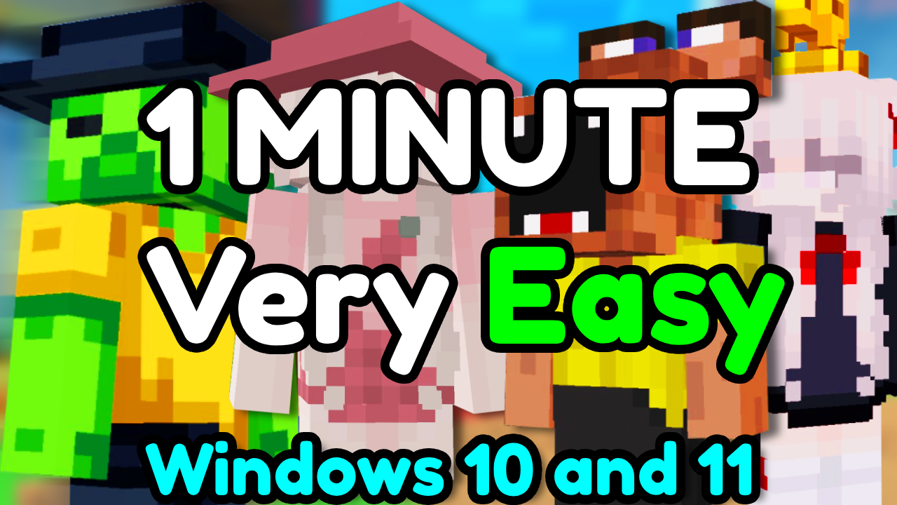 Ultimate Minecraft Skinpack Tutorial Takes 1-2 mins to Import any Skin