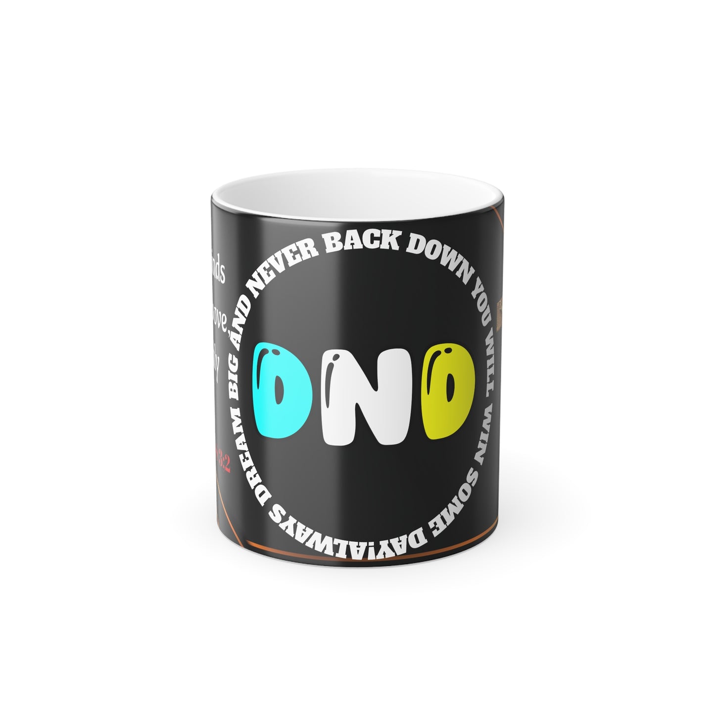 Color Morphing Motivational Mug, Inspirational Gift for Dreamers, Change with Heat, Perfect for Coffee Lovers, Unique Present